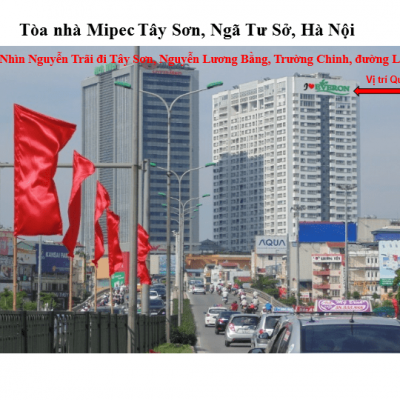 Pano trên tòa nhà Mipec Tây Sơn, Ngã Tư Sở, Hà Nội