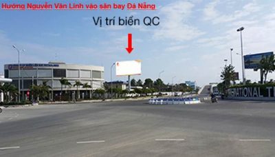 Billboard ở cổng ra sân bay Đà Nẵng (hướng Nguyễn Văn Linh vào)