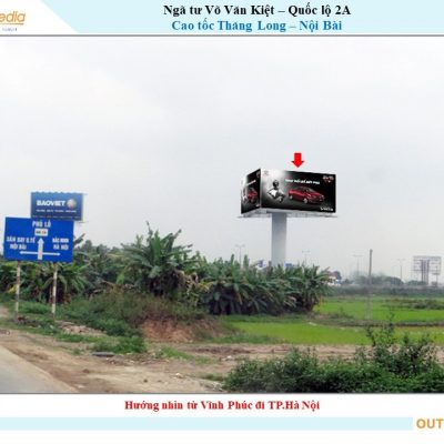 Billboard giao lộ Võ Văn Kiệt-Quốc lộ 2A,Cao tốc Thăng Long-Nội Bài