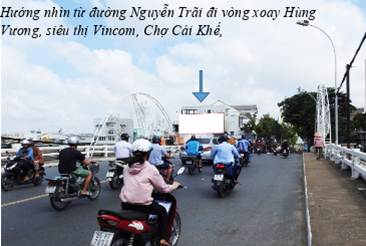 Pano tại chân cầu Cái Khế, Đường Nguyễn Trãi, Ninh Kiều, Cần Thơ