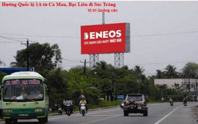 Billboard quảng cáo tại Quốc Lộ 1A Sóc Trăng