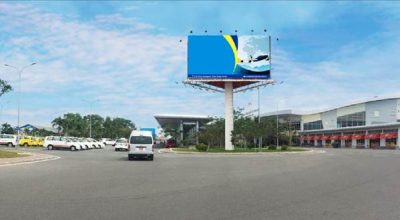 Billboard tại lối ra nhà ga (cr-op15) sân bay Cam Ranh, Khánh Hòa