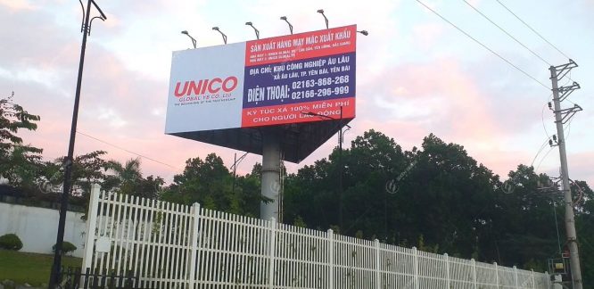 Thi công billboard quảng cáo cho Unico tại Yên Bái