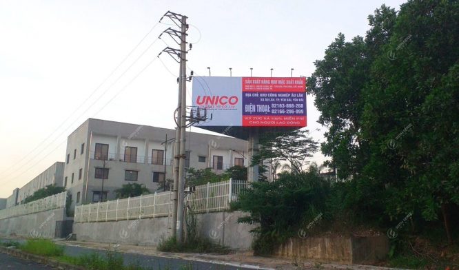 Thi công billboard quảng cáo cho Unico tại Yên Bái