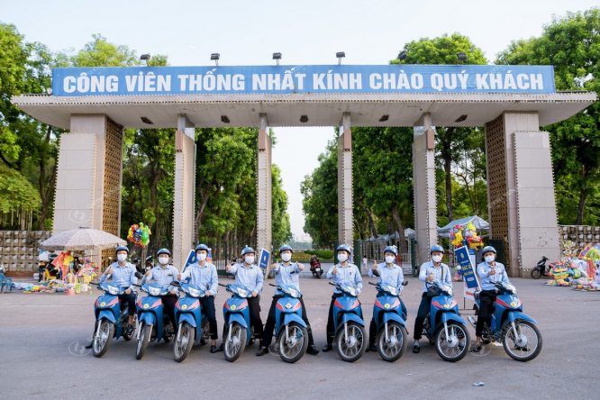 Medlatec tổ chức chạy roadshow xe máy tại Hà Nội